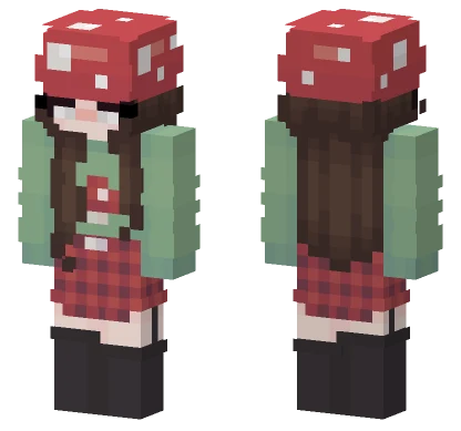 Mushroom Girl Minecraft skin