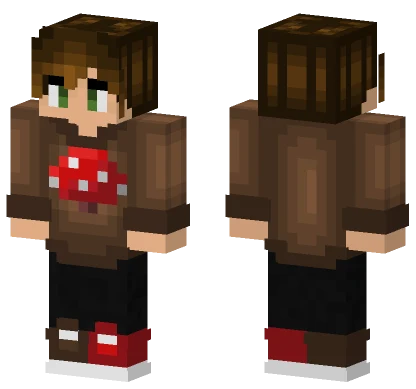 Mushroom Sweater Boy Minecraft skin