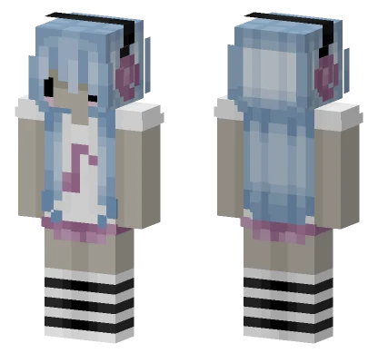 Music Girl Minecraft skin
