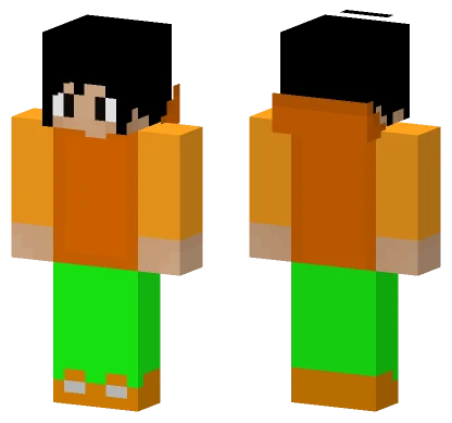 Mygwape Orange Green Minecraft skin