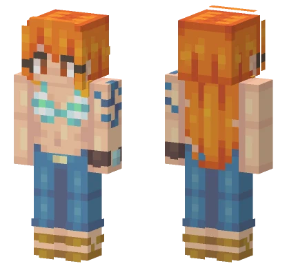 Nami By Kaxiva Edit Minecraft skin