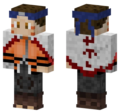 Naruto Brown Hair Minecraft skin