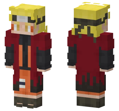 Naruto Sage Mode Minecraft skin