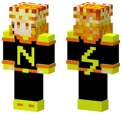 Naruto Yellow Flash Minecraft skin