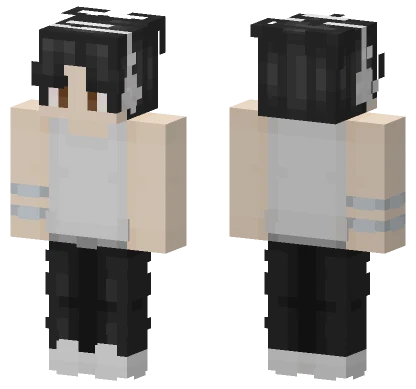 Nate's Black Vest Outfit Minecraft skin