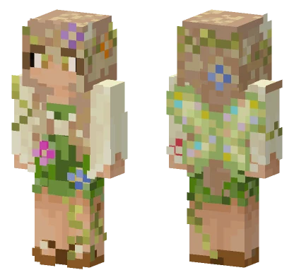 Nature Fairy Girl Minecraft skin