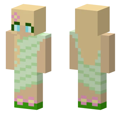 Nature Princess Shaded Minecraft skin