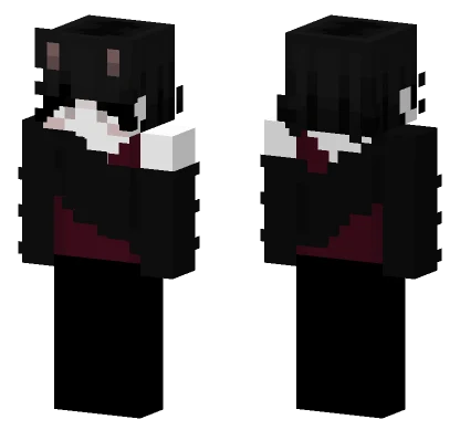 Naunasfaf Black Outfit Minecraft skin