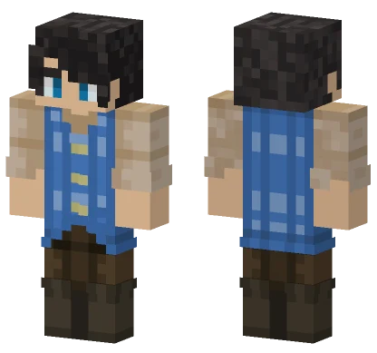 Navy Blue Outfit Minecraft skin