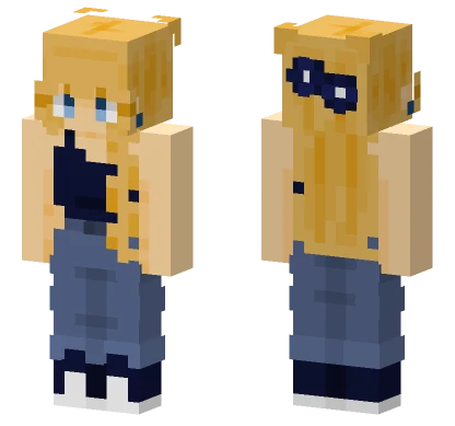 Navy Fixed Girl Minecraft skin