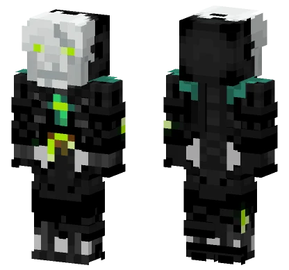 Necron Warrior Herotek Minecraft skin