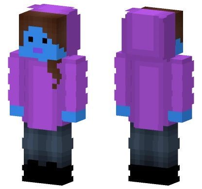 Neelie Purple Hoodie Minecraft skin