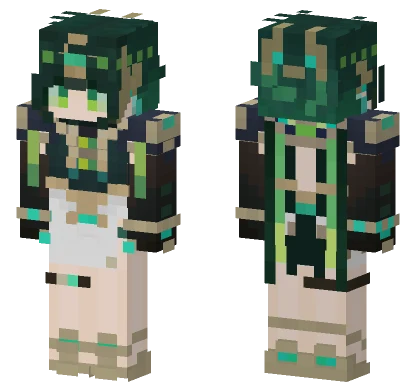Nefer Genshin Impact Minecraft skin