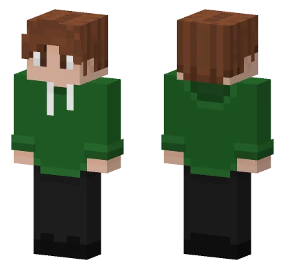 Nelcius Green Hoodie Boy Minecraft skin