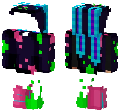 Neon Bunnie Base Minecraft skin