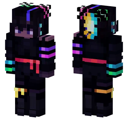 Neon Dance Persona Male Minecraft skin