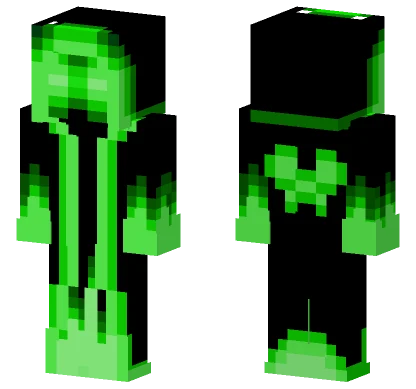 Neon Glitch Boy Minecraft skin