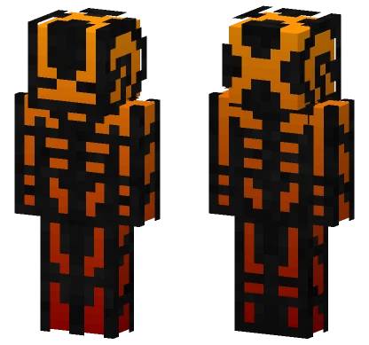 Neon Gradient Wither Skeleton Minecraft skin