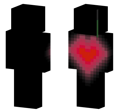 Neon Heart Minecraft skin