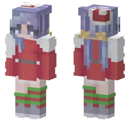 Neon Lights Christmasified Minecraft skin