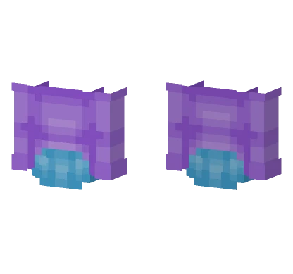 Neon Purple Sweater Blue Shorts Minecraft skin