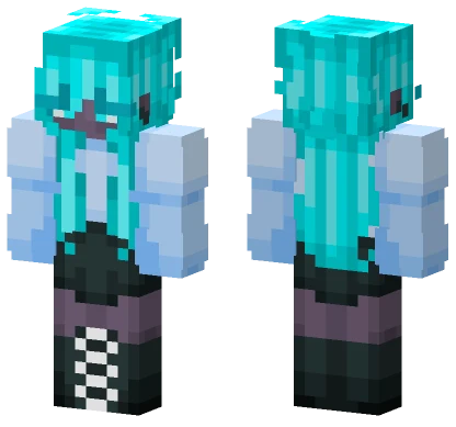 Neon Skies Girl Minecraft skin