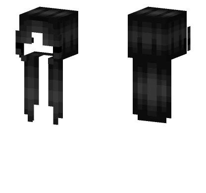 New Female HB Straight Long Black Fade Minecraft skin