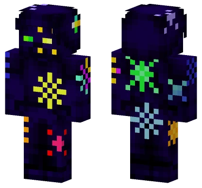 New Year Firework Steve 2026 Minecraft skin
