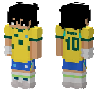 Neymar Footballer Minecraft skin