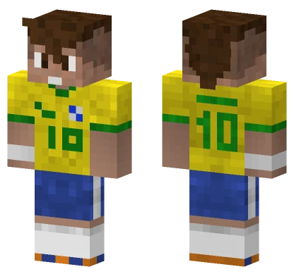 Neymar Jr Brazil World Cup Minecraft skin
