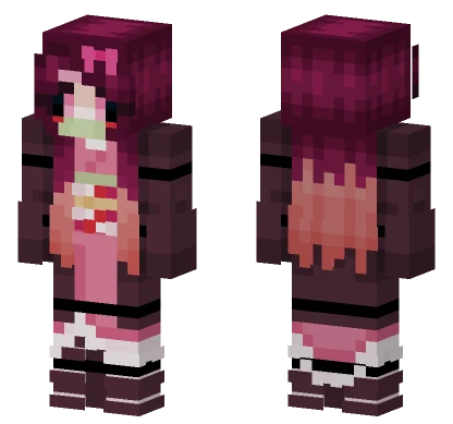Nezuko Animatronic Minecraft skin