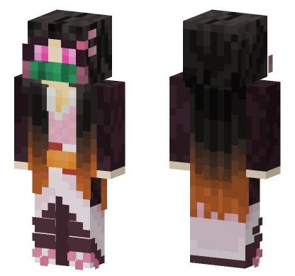 Nezuko Kamado Minecraft skin
