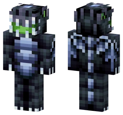 Night Fury Dragon Minecraft skin