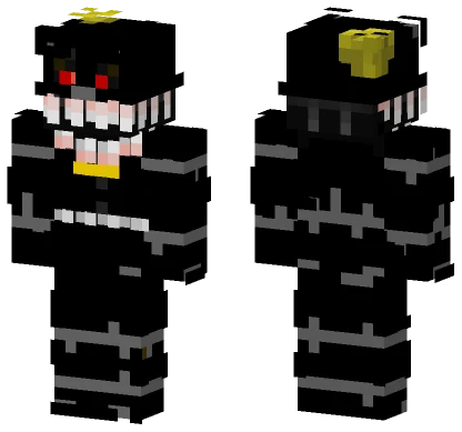 Nightmare FNAF Yellow Hat Minecraft skin