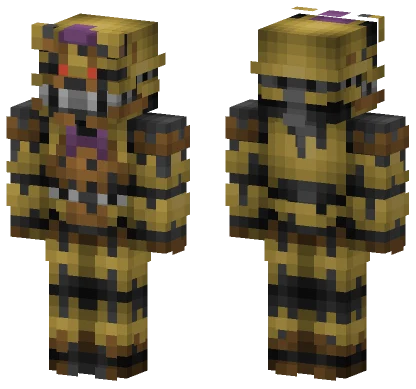 Nightmare Fredbear Minecraft skin