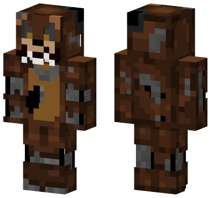 Nightmare Freddy FNAF 4 Minecraft skin
