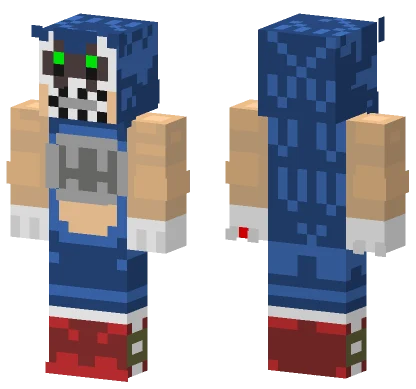 Nightmare Sonic Animatronic Minecraft skin