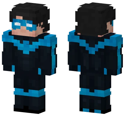 Nightwing Blue Suit Minecraft skin