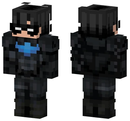 Nightwing Suit Minecraft skin