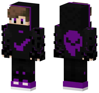 Nike Hoodie Boy Purple Minecraft skin