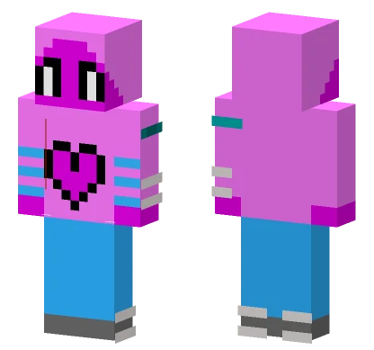 Nivira Pink Cat Minecraft skin