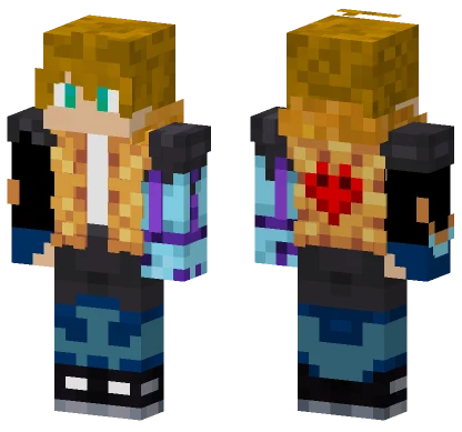 No Armor Hardcore Minecraft skin