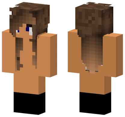 No Clothes Girl Minecraft skin