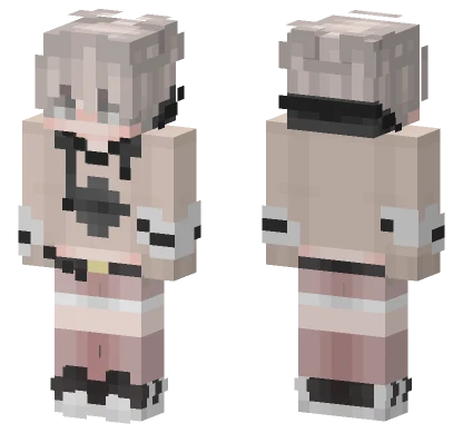 Non Binary Person With Bandages Minecraft skin