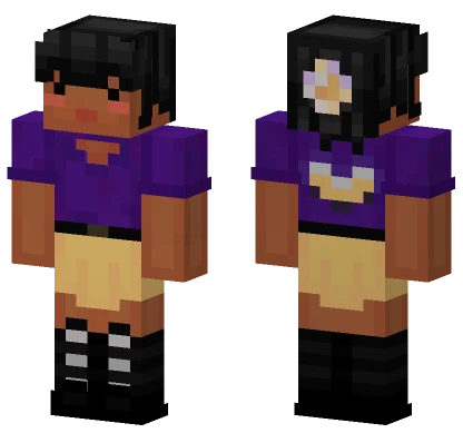 Nonbinary Inspired Outfit Minecraft skin