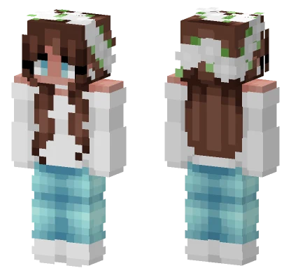 Nora Frosty White Minecraft skin