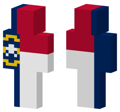 North Carolina Flag Skin Minecraft skin