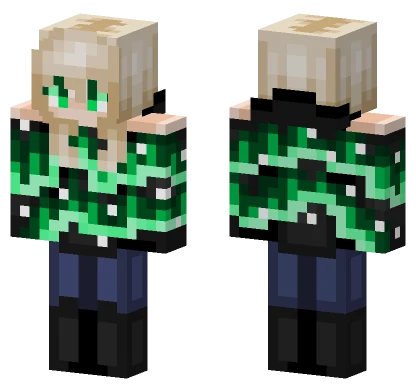 Northern Lights Girl Minecraft skin
