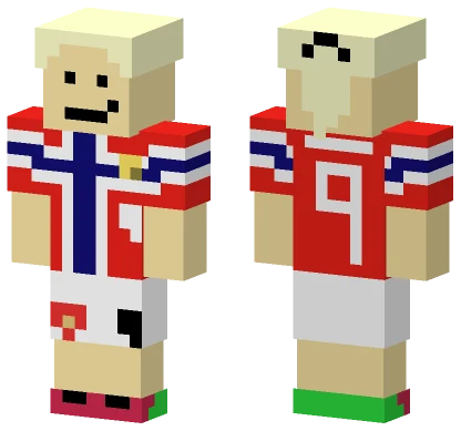 Norwegian Flag Jersey Minecraft skin