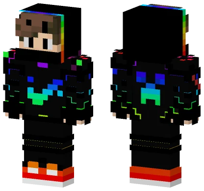 Not Abdullah Rainbow Skin Minecraft skin
